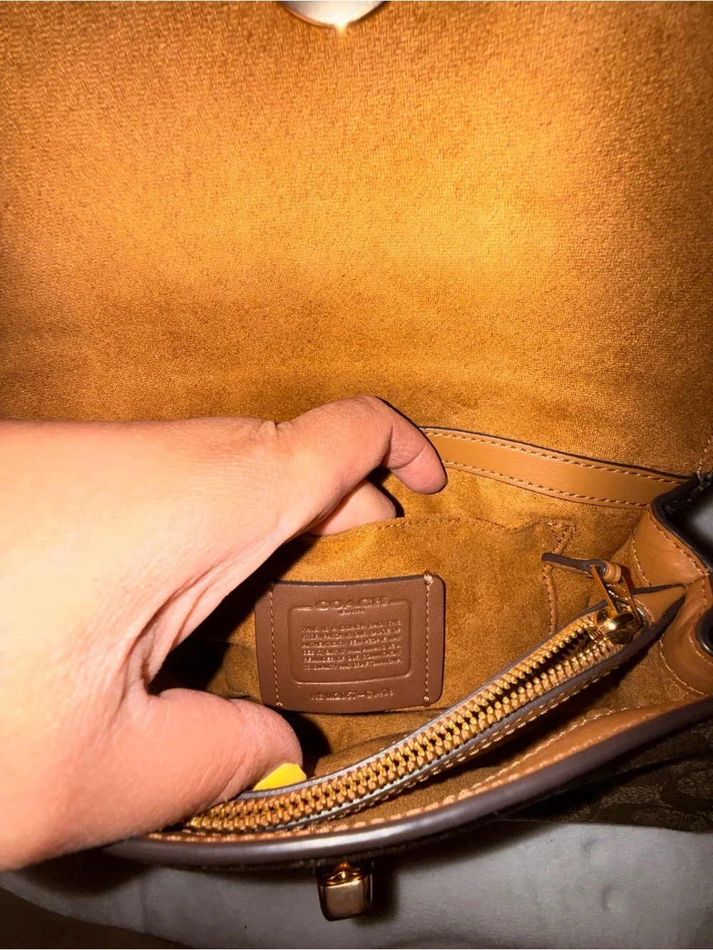Coach Tilly Satchel 23 In Signature Canvas in Khaki/ Chalk